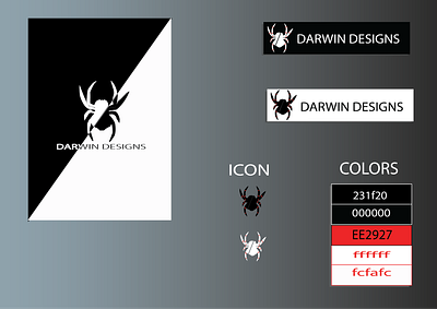 Darwin Design Logo branding design icon illustrator logo vector web