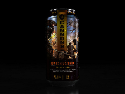 Wreck Yo Ship IPA Packaging beer beverage branding brew brewery can craft beer food ipa logo packaging