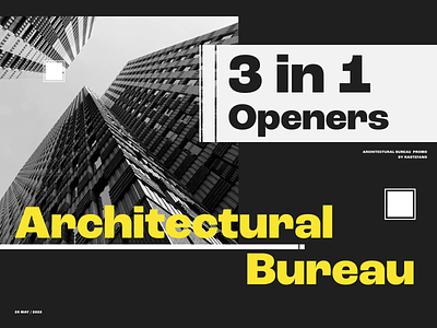 Architecture Bureau Promo Openers 3 in 1 3d abstract adobe ae aftereffects animation art branding business cg creative design graphic design illustration logo motion motion graphics photoshop presentation promo