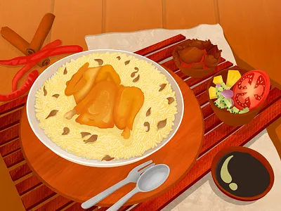 Arabian food illustration adobe illustrator affinitydesigner art artist design food food and drink foodanimation foodie illustration ilustrator vector