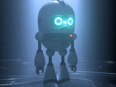 Robot 3d c4d character design illustration render robot