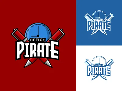 Office Pirate Logo Concept coreldraw coreldrawx7 design lineart logo