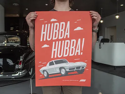 Edge Motor Museum Poster Series cars corvette design memphis museum poster screenprint shelby thunderbird