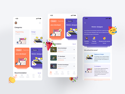 Online learning platform app app design education education app ios app learning app learning platform mobile app mobile design online education ui ux