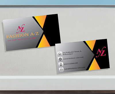 FASHION A-Z CARD branding card design design graphicdesign icon illustration illustrator logo