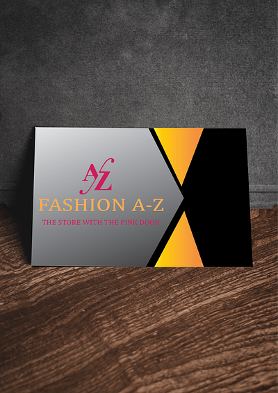 FASHION A-Z CARD branding card design design graphicdesign illustration illustrator logo