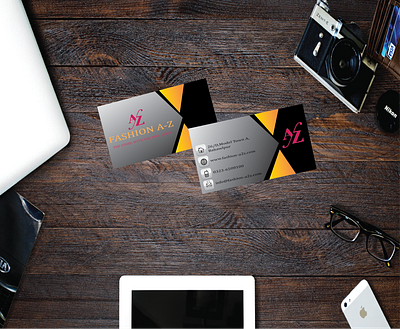 FASHION A-Z CARD branding card design design graphicdesign icon illustration illustrator logo