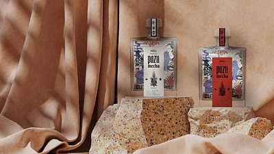 Pazu Mecha Mezcal Brand Identity artisan brand identity branding design illustraor illustration illustration design logo print typography