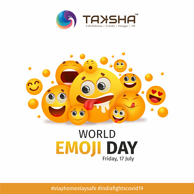 World Emoji Day colourful corel draw design emoji illustration social social media post socialmedia vector world