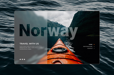 Travel landing page Norway design figma landing page norway ui ux web