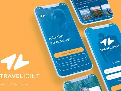 TravelJoint Application Project branding design mobile app design ui web