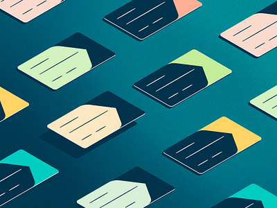 Cards illustration bank card fintech fintech branding grain grain texture grainy illustration isometric isometric illustration mastercard noise payment payments texture transfers vibrant visa