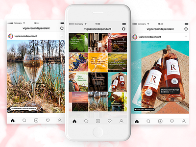 Vigneron indépendant - Social Media social media design