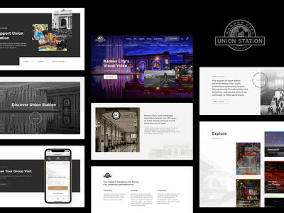 Union Station - Web Design design graphic design historic nonprofit ui uiux user experience ux web web design website website design