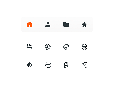Zoo Icons bug chameleon elephant fish folder home icon set icons jellyfish mouse owl profile snake star zoo