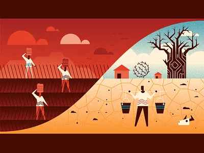 Water Shortage 2 drought illustration vector water