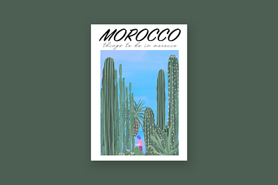 Morocco illustration design green illustration travel