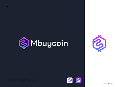 Mbuycoin Logo blockchain brand branding crypto cryptocurrency design icon identity logo logodesign logomark logotype minimal modern logo monogram nft symbol tech trading typography