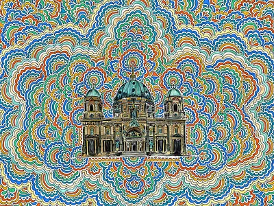 Berliner Dom architecture berlin berlin freelance color design drawing drawing meditation illustration illustrator pattern pen pen and ink watercolor