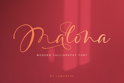 Malona Calligraphy Font branding calligraphy design font fonts handlettering typeface typogaphy