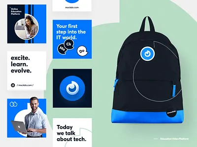 MockDo Branding #3 brand identity branding business color colorful distance learning e learning education halo halo lab identity logo logotype pattern startup