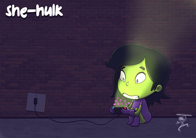 She-Hulk cartoon character coffeescartoon fanart shegulk shegulk