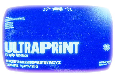 Ultraprint - Free Retro Display Font design display font free free font freebie illustration logo type typeface vintage