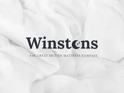 Winstons bedding branding design dribbble limely logo mattress