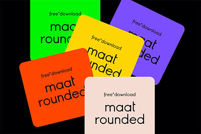 Maat Rounded - Free Modern Sans Serif Font design display font free free font freebie illustration logo type typeface vintage