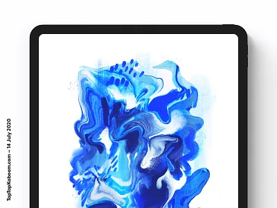 Live creation—14 July 2020 abstract abstract art adobe fresco illustration ipad live marbling procreate