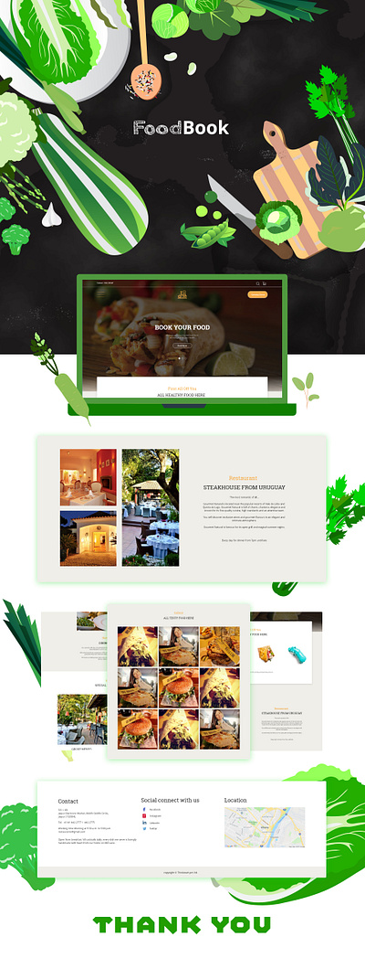 FoodBook Home Page UI Design design landing page design mobile app development company restaurant design restaurant website ui web app web design web designer web development website builder website design website design company website development