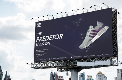 Adidas Advertisement 4 ad adidas advertisement advertising billboard busstop design illustrator photoshop poster standee