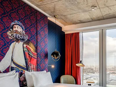 HEADBOARD DESIGN FOR NORTHWEST ROOM art collage collage art collageart hotel hoteldesign mural mural design muralart muralist