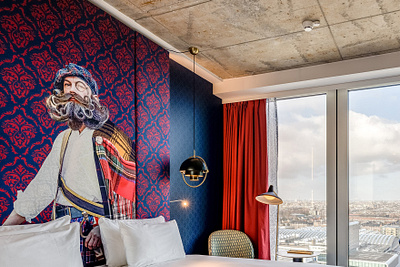 HEADBOARD DESIGN FOR NORTHWEST ROOM art collage collage art collageart hotel hoteldesign mural mural design muralart muralist