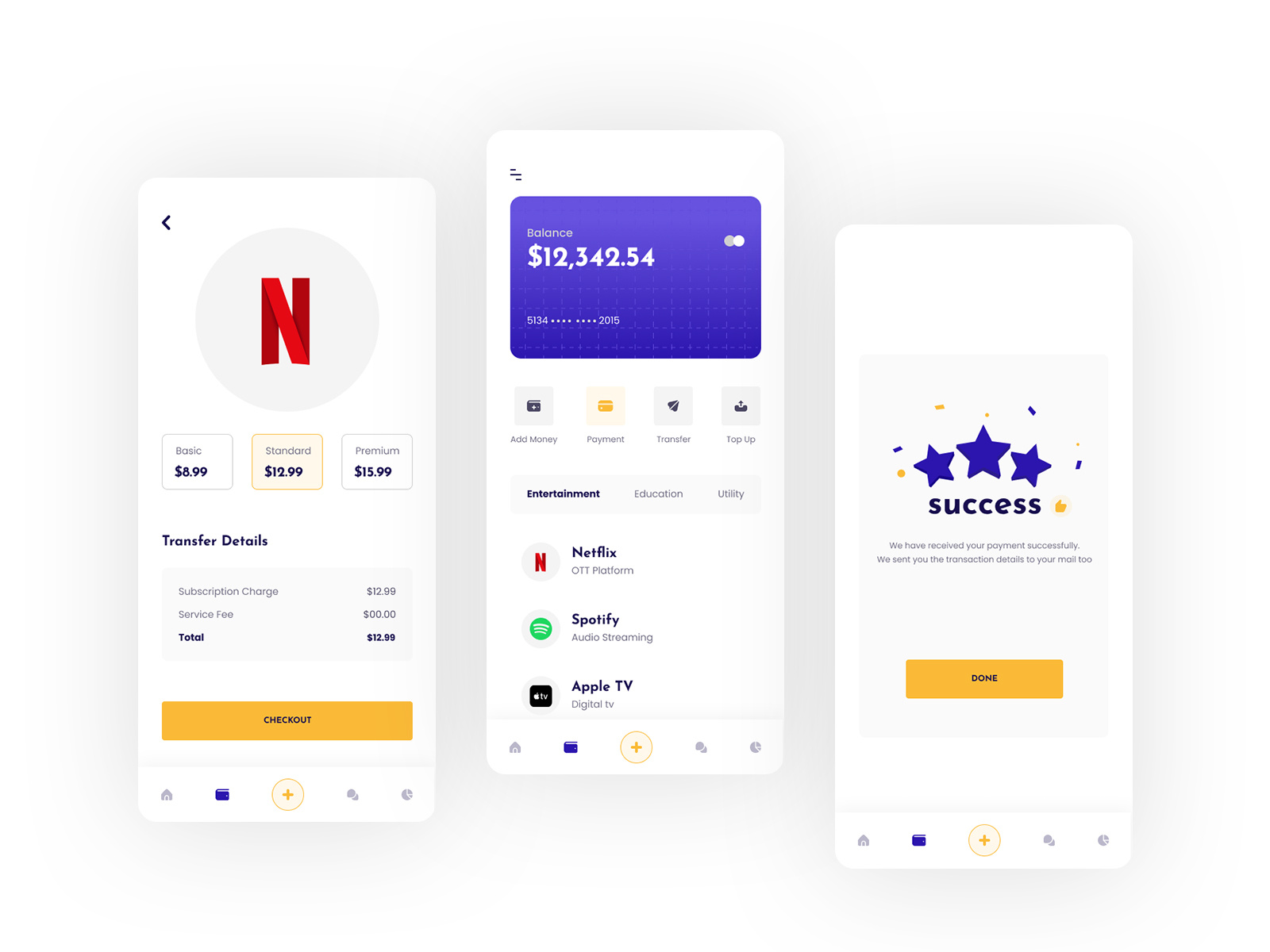 Digital Wallet calculator cost management credit card digital wallet elestudiollc finance fintech money management payment statistic technology transaction uiux user experience user interface