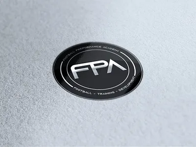 FPA Logo branding design football gym logo logo logotype