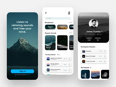 Realax Mobile App dailyui design ui ui design ui designer ui ux uidesign uiux user experience user interface design