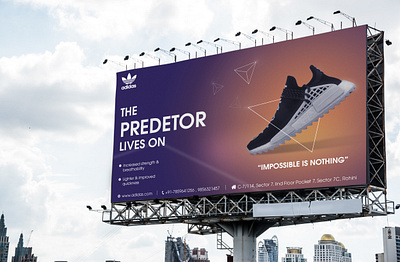 Adidas Advertisement 5 ad ad design adidas advertisement advertising billboard busstop design illustrator photoshop poster standee