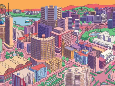 Belo Horizonte belo horizonte cidade city illustration urban sketching