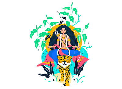 shastha goddess hindugoddess illustration religios traditional