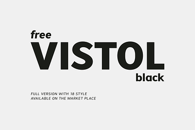 Vistol Black - Free Sans Serif Font design display font free free font freebie illustration logo type typeface vintage
