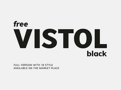 Vistol Black - Free Sans Serif Font design display font free free font freebie illustration logo type typeface vintage