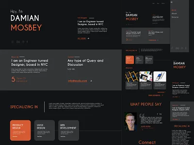 Portfolio Website daily 100 challenge illustration minimal portfolio typography ui ux vector website website design