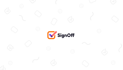 SignOff Concept ✅ branding design icon icons illustration logo orange progress simple ui