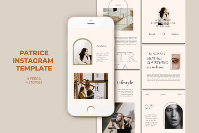 Patrice Instagram Templates azruca banner pack banners business buy clothes clothing cloths coupon deal discount dress fashion flat flat design gif instagram marketing multipurpose page