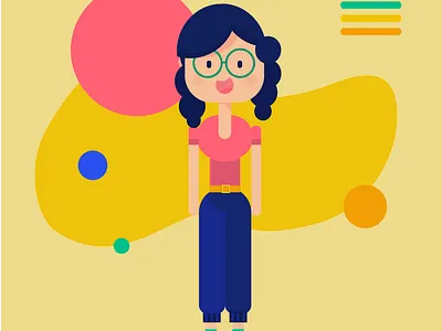 2D Flat Character Illustration design flat illustration illustrator vector