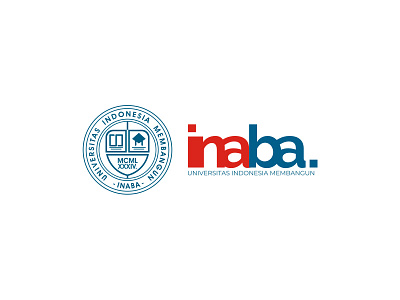 INABA branding education emblem logo school student study university