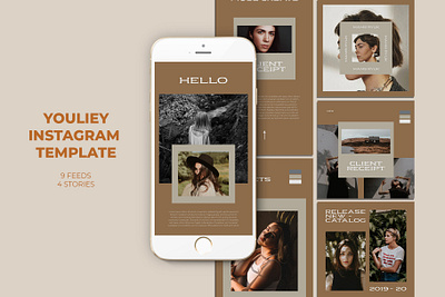 Youliey Instagram Templates banner pack banners business buy clothes clothing cloths coupon deal discount dress fashion flat flat design gif instagram marketing multipurpose page promotion