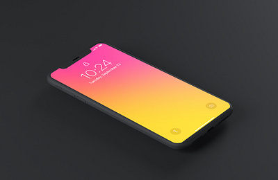 Free Dark iPhone X Mockup free mockup freebie freebies mockup mockup design mockup psd mockup template photoshop