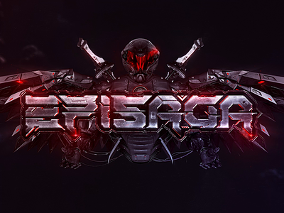 Sci-Fi Game Logo - Episaga 👾🗡️ animated fantasy logo cyber design fantasy futuristic game gaming logo mech mmorgp sci-fi space